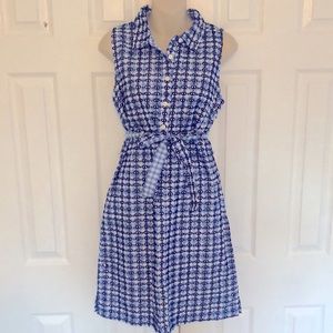 NWT Gingham Blue Checkered Dress Vineyard Vines 6
